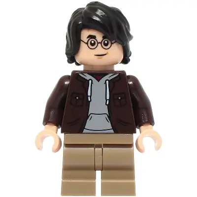 Harry Potter - Dark Brown Open Jacket, Dark Tan Medium Legs