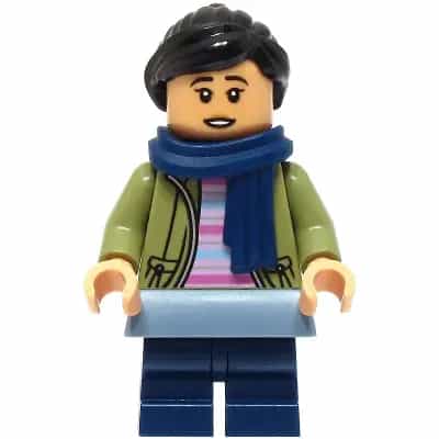 Cho Chang - Olive Green Jacket, Dark Blue Medium Legs