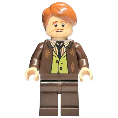 Professor Remus Lupin - Dark Brown Jacket, Olive Green Vest, Plain Legs
