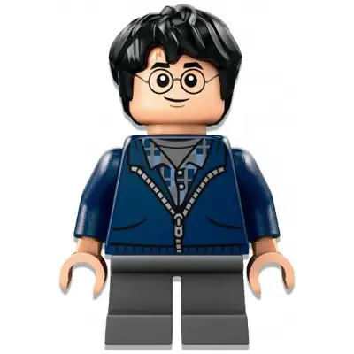 Harry Potter - Dark Blue Hoodie, Dark Bluish Gray Short Legs