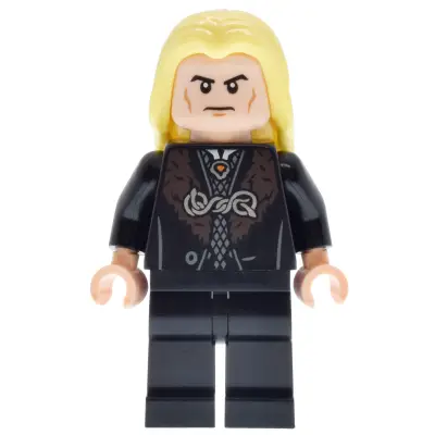 Lucius Malfoy - Black Robe, Bright Light Yellow Hair, Plain Legs