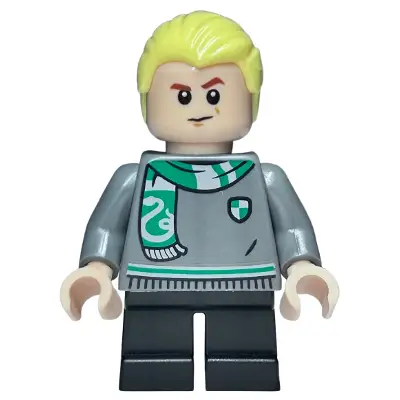 Draco Malfoy - Slytherin Sweater and Scarf, Black Short Legs
