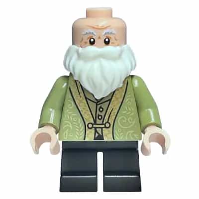 Professor Filius Flitwick - Olive Green Suit, Black Short Legs