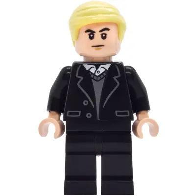 Draco Malfoy - Black Suit, Dark Bluish Gray Sweater