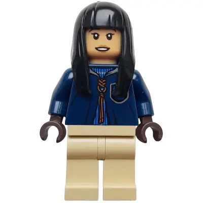 Cho Chang - Dark Blue Ravenclaw Quidditch Robe over Sweater, Tan Legs