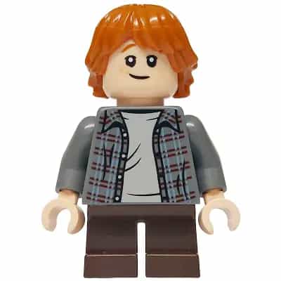 Ron Weasley - Plaid Shirt, Dark Brown Short Legs