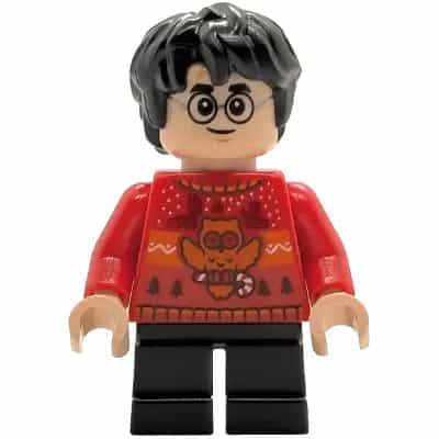 Harry Potter - Red Holiday Sweater, Black Short Legs