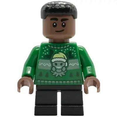 Blaise Zabini - Green Holiday Sweater, Black Short Legs
