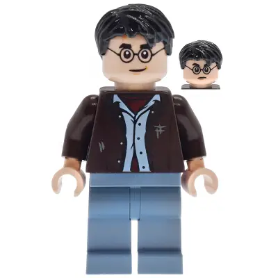 Harry Potter - Dark Brown Open Jacket, Sand Blue Legs