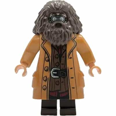 Rubeus Hagrid - Medium Nougat Topcoat with Buttons, Goggles