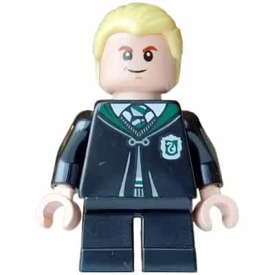 Draco Malfoy - Black Slytherin Robe and Short Legs, Grin / Surprised