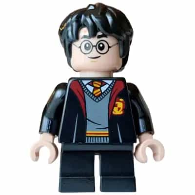 Harry Potter - Gryffindor Robe Open, Black Short Legs, Grin / Reddish Brown Eyebrows