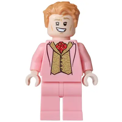 Gilderoy Lockhart - Warm Pink Suit, Gold Vest