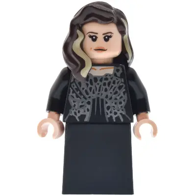 Narcissa Malfoy - Dress with Dark Silver Highlights, Black Skirt, Smile