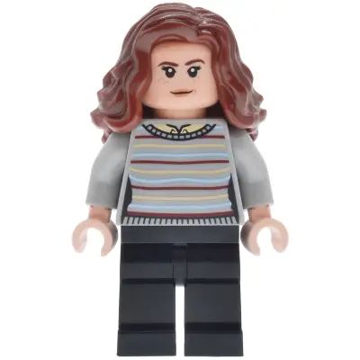 Hermione Granger - Striped Sweater, Tan Shirt Collar, Black Legs