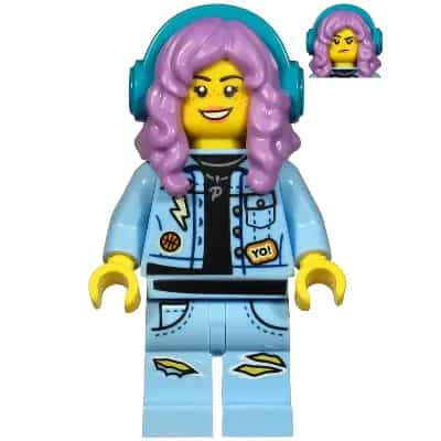 Parker L. Jackson - Denim Jacket with Headphones (Smile / Grumpy)