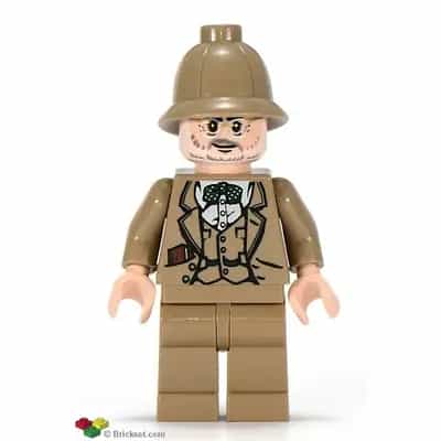 Professor Henry Jones Sr. - Dark Tan Pith Helmet, Diary in Pocket
