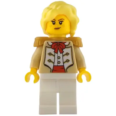 Camilla - Admiral's Daughter, Tan Coat, White Legs, Pearl Gold Epaulettes
