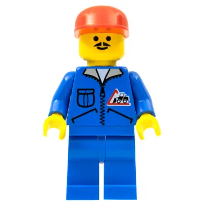 Bulldozer Logo - Blue Legs, Red Cap