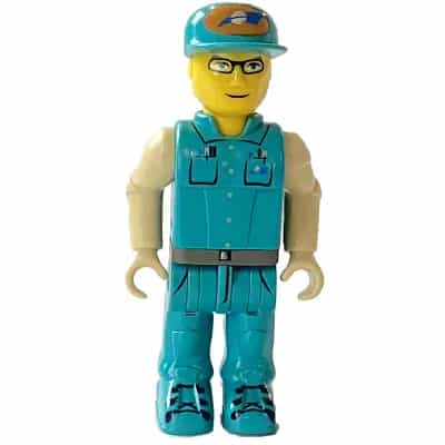 Crewman with Dark Turquoise Shirt and Pants, Tan Arms