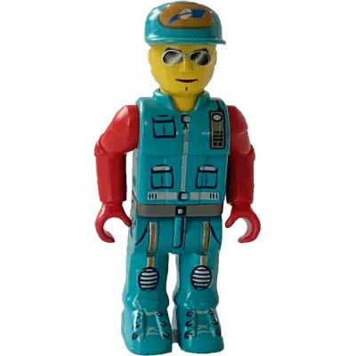 Crewman with Dark Turquoise Vest and Pants, Red Arms (4169124)