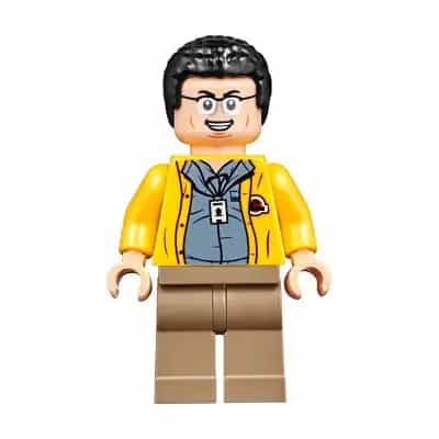 Dennis Nedry - Jurassic Park Logo on Back