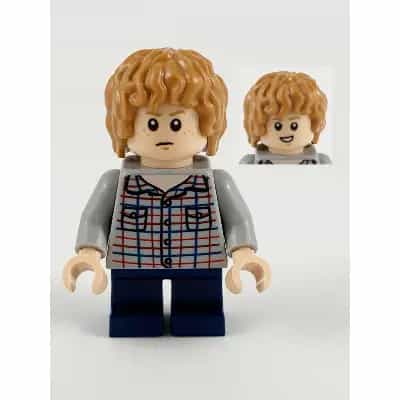 Gray Mitchell - Light Bluish Gray Shirt, Dark Blue Short Legs