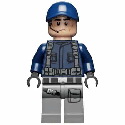 ACU Guard / Trooper - Male, Dark Blue Cap, Light Nougat Head, Headset