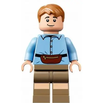 Benjamin 'Ben' Fitzgerald Pincus - Bright Light Blue Shirt, Dark Tan Legs