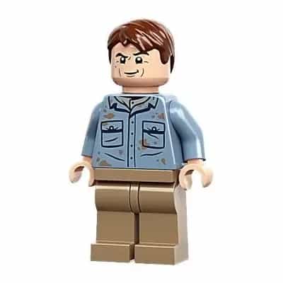 Dr. Alan Grant - Sand Blue Shirt with Dirt Stains