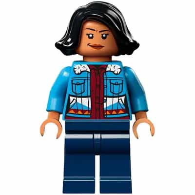 Sammy Gutierrez - Medium Blue Jacket over Dark Red Shirt, Dark Blue Legs