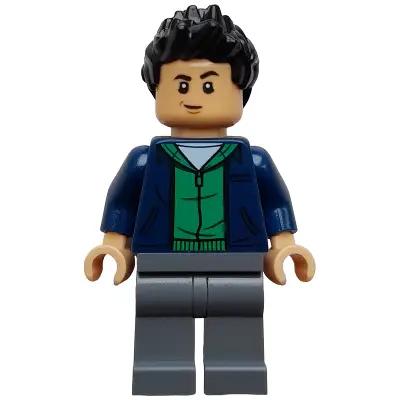 Kenji Kon - Dark Blue Jacket over Green Hoodie