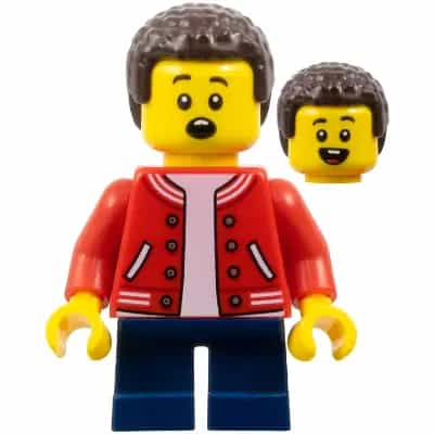 LEGOLAND Park Boy, Red Jacket, Coiled Hair