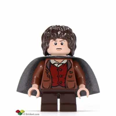 Frodo Baggins - Reddish Brown Jacket, Dark Brown Legs, Dark Bluish Gray Cape