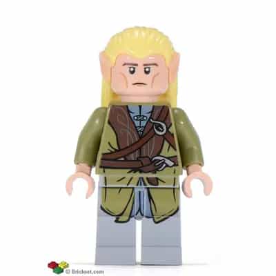 Legolas - Olive Green Robe, Long Cheek Lines