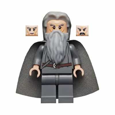 Gandalf the Grey - Hair, Starched Fabric Cape