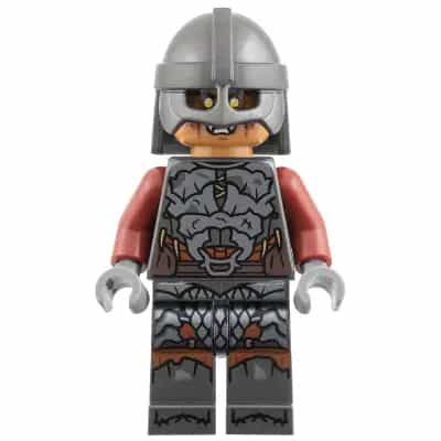 Orc - Medium Nougat Head, Pearl Dark Gray Armor and Helmet, Dark Red Arms