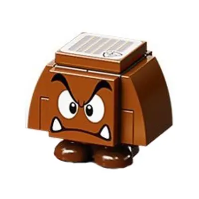 Goomba (Dark Bluish Gray Interior Pieces) - Angry