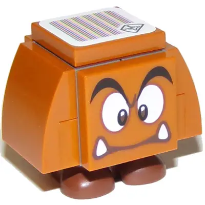 Goomba (Dark Bluish Gray Interior Pieces) - Neutral