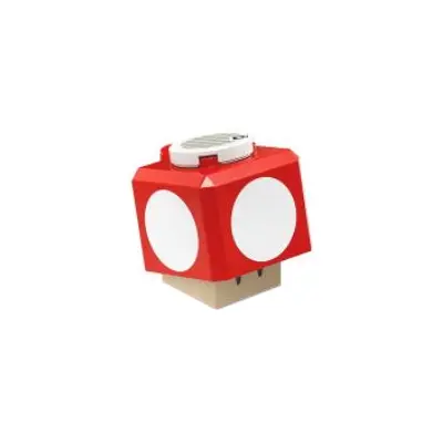 Super Mushroom - Black Hinge Brick / Green Plate 2 x 2 Interior