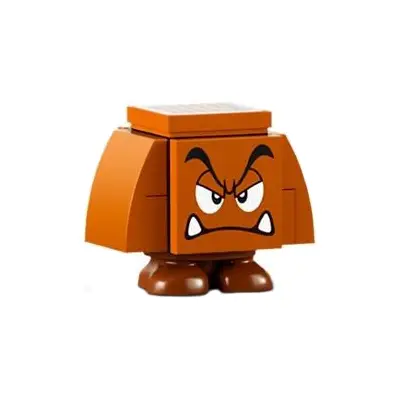 Goomba (Black Interior Pieces) - Angry, Eyelids