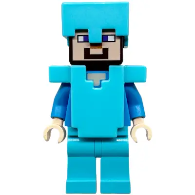 Steve (Light Nougat) - Medium Azure Legs, Helmet and Armor