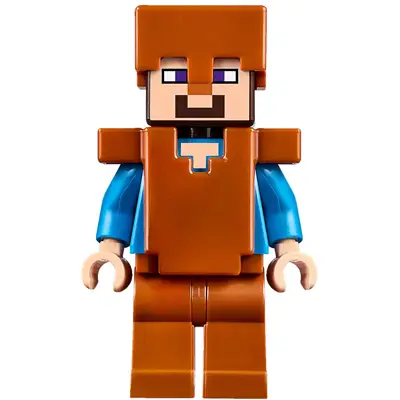 Steve (Light Nougat) - Dark Orange Legs, Helmet and Armor
