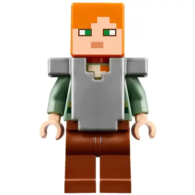 Alex - Reddish Brown Legs, Flat Silver Armor