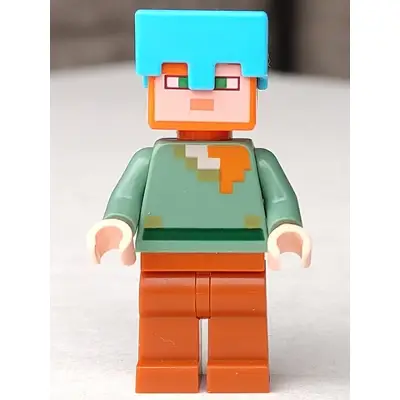Alex - Dark Orange Legs, Medium Azure Helmet