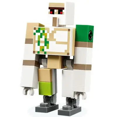 Iron Golem - Brick and Pin Arm Attachments, Dark Bluish Gray Feet