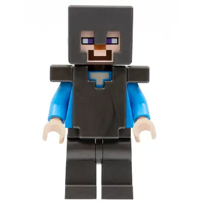 Steve (Light Nougat) - Pearl Dark Gray Legs, Helmet and Armor