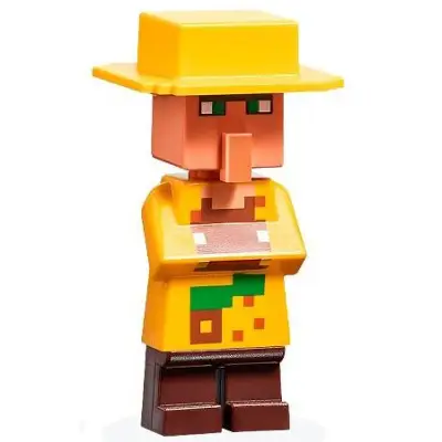 Villager (Farmer) - Jungle Biome Outfit, Yellow Hat