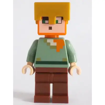 Alex - Reddish Brown Legs, Pearl Gold Helmet