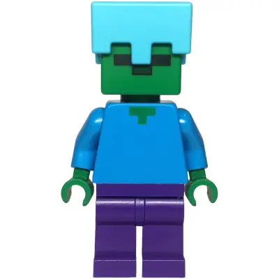 Zombie - Dark Purple Legs, Medium Azure Helmet